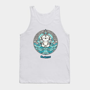 Elemental Meditating otter Be Water T-Shirt Tank Top